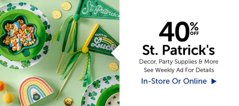 40% Off St. Patricks - Select Categories