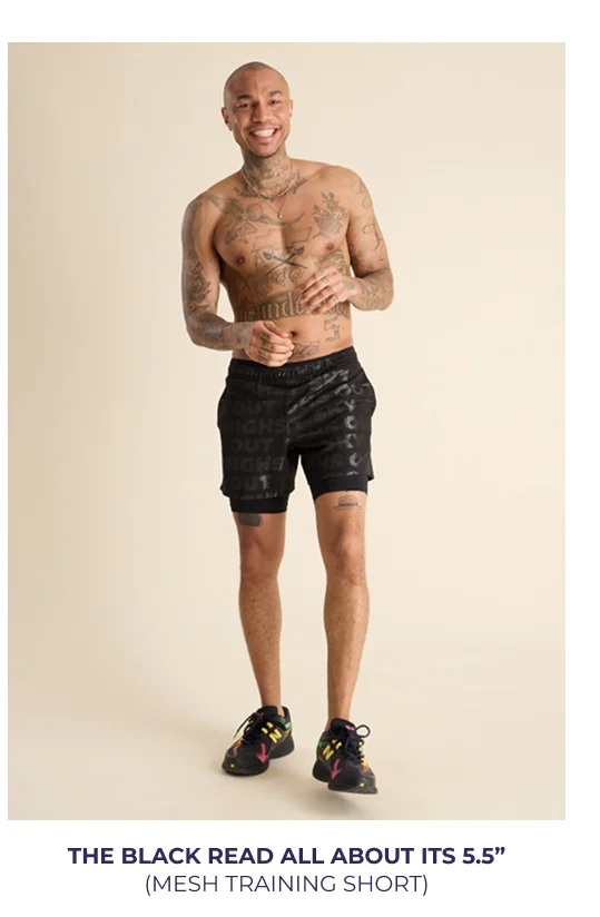 Mesh Training Short: The Black Read All About Its 5.5"