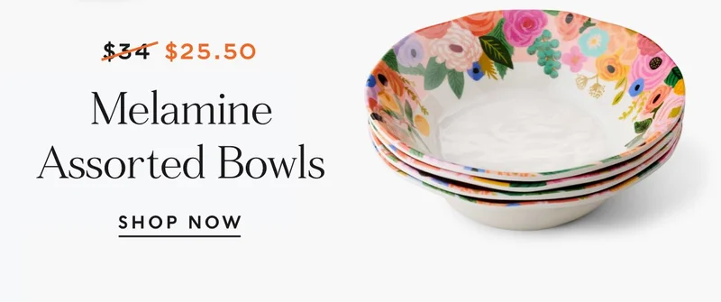 Melamine Assorted Bowls