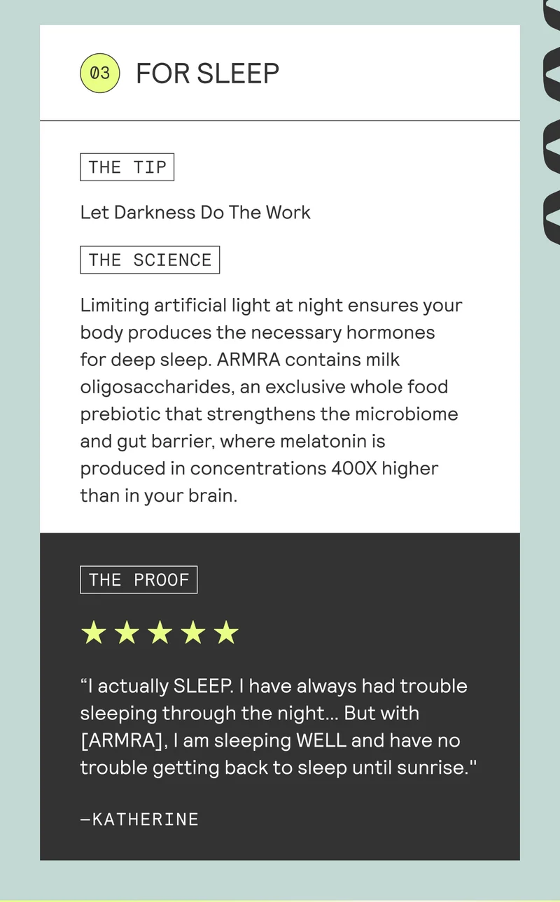 FOR SLEEP