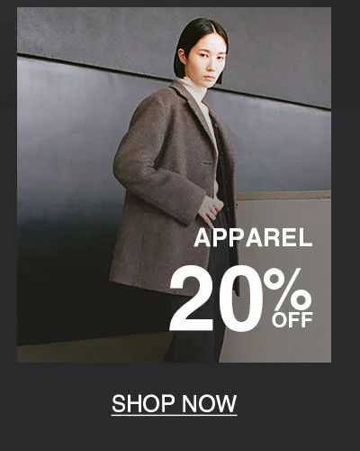 Shop 20% Off Apparel!
