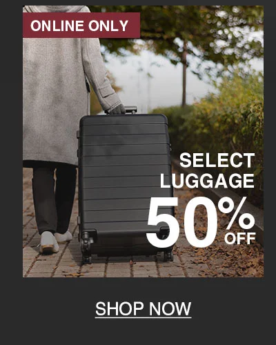 Shop 50% Off Select Luggage Online Only!