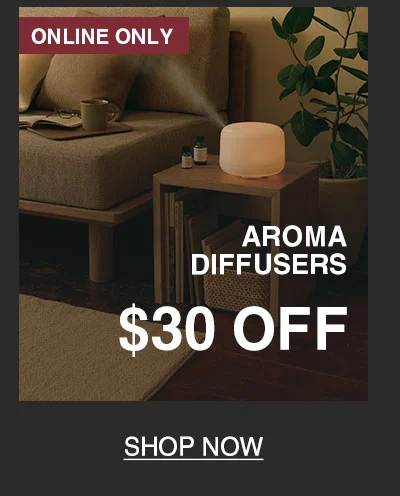 Shop $30 Off Aroma Diffusers Online Only!