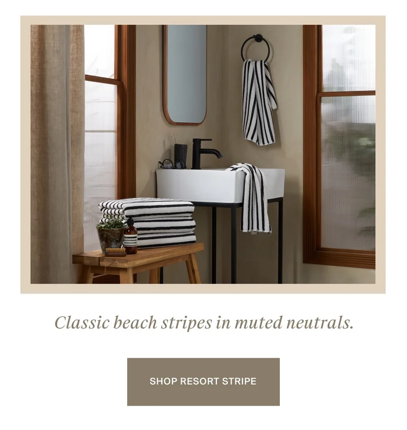 Shop Resort Stripe Towels