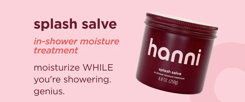 splash salve in-shower moisture treatment moisturize WHILE you're showering. genius.