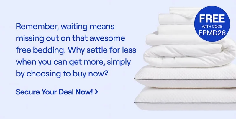 Remember, waiting means missing out on that awesome free bedding. Why settle for less when you can get more, simply by choosing to buy now? Secure Your Deal Now! Code: discount code