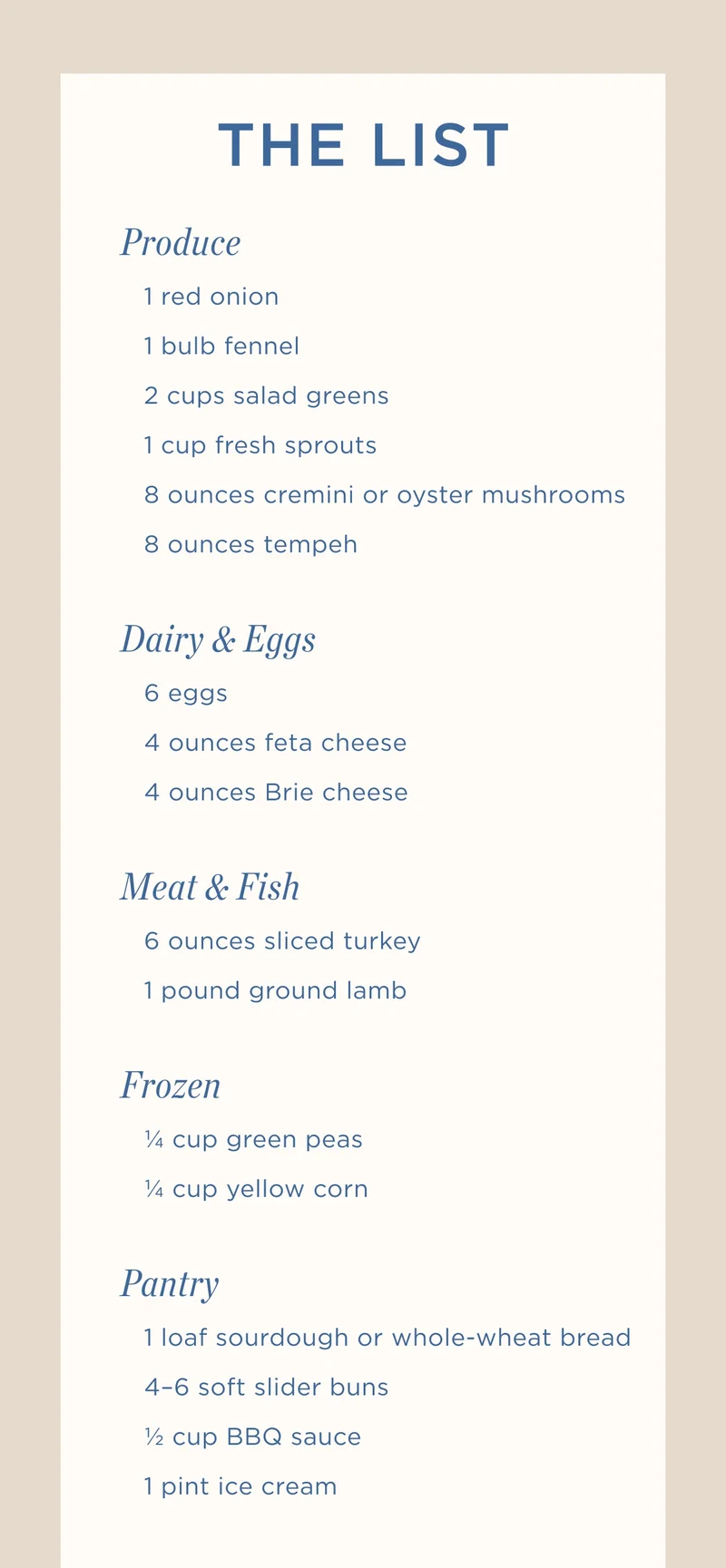 THE LIST