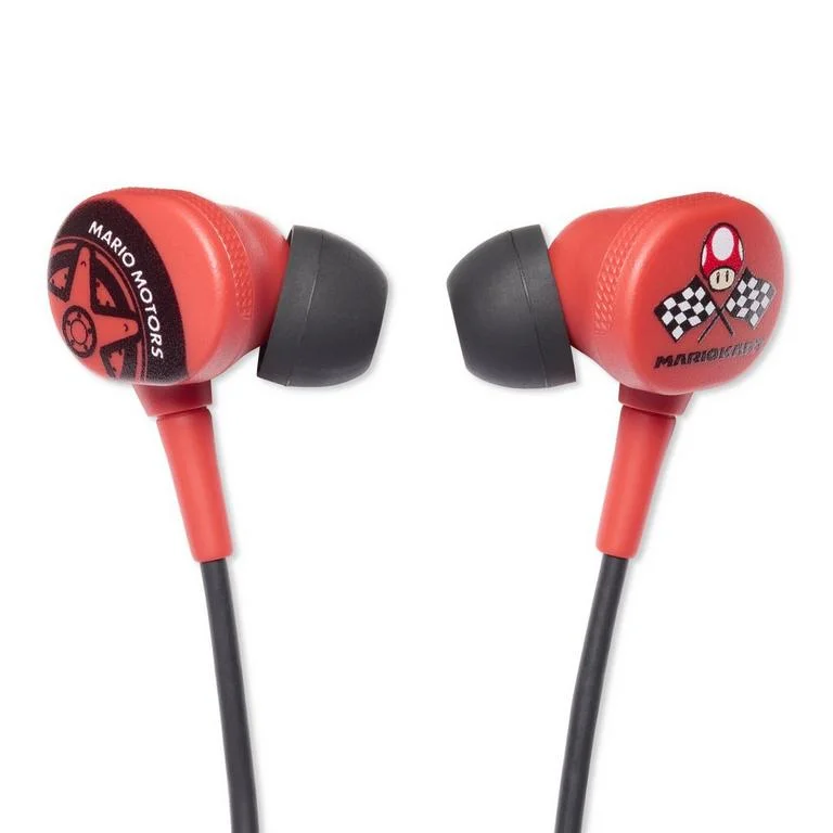 PowerA Wired Earbuds for Nintendo Switch - Mario Kart Motors