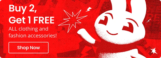 Buy 2, Get 1 FREE ALL clothing and fashion accessories! | Shop Now