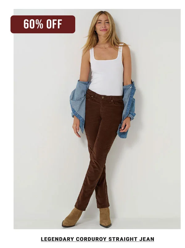Cordurory straight Jean