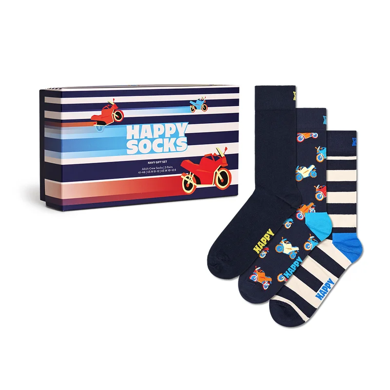 3-Pack Navy Gift Set