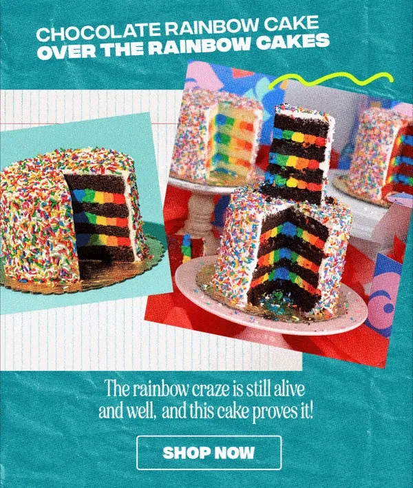 Chocolate Rainbow Cake