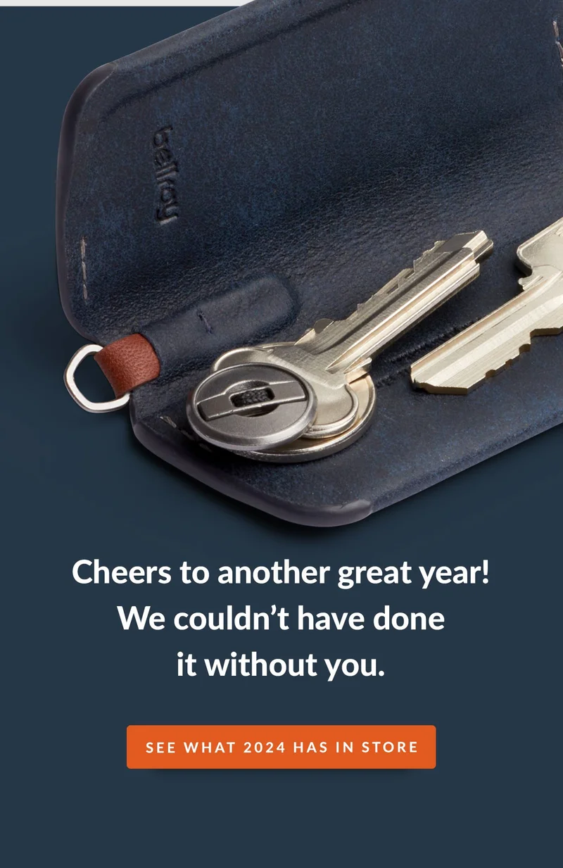 Footer: Cheers to another great year! We couldn’t have done it without you.  CTA: See what 2024 has in store