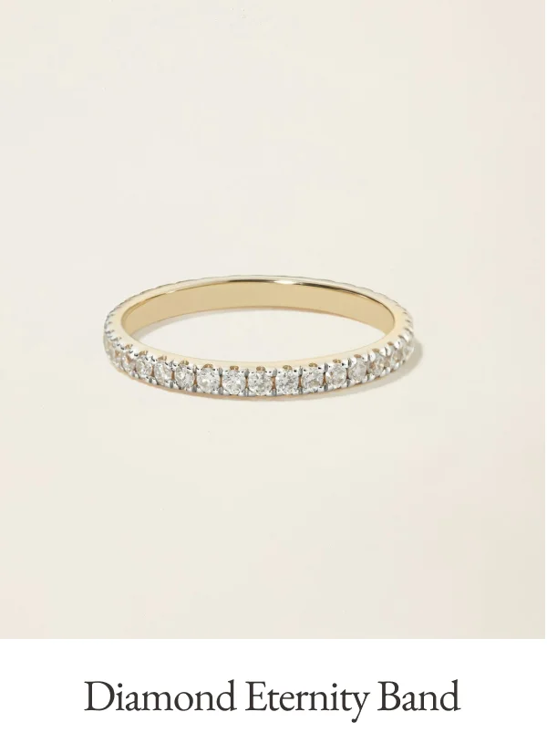 14k Solid Gold Diamond Eternity Band
