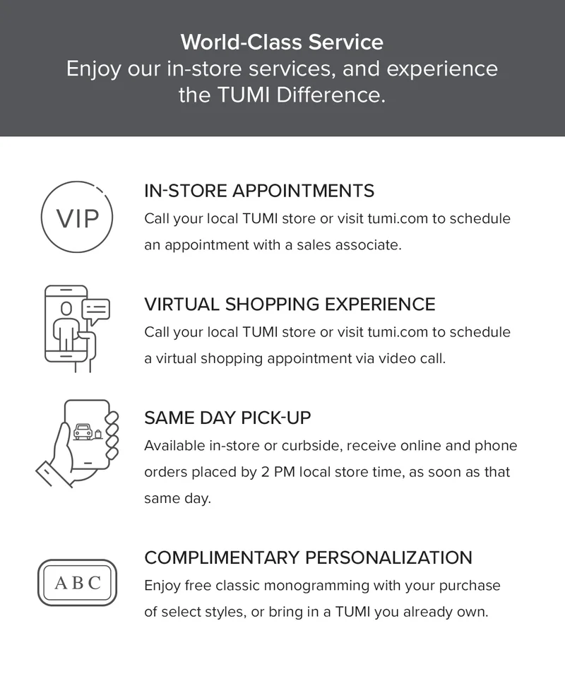 Visit a TUMI Store