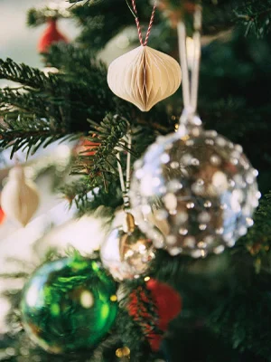Glass Baubles Set of 2