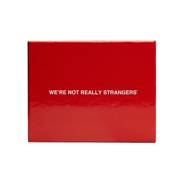 GIF of We're Not Really Strangers card games, the original game, XXX, Friendship Edition, and Couples Edition