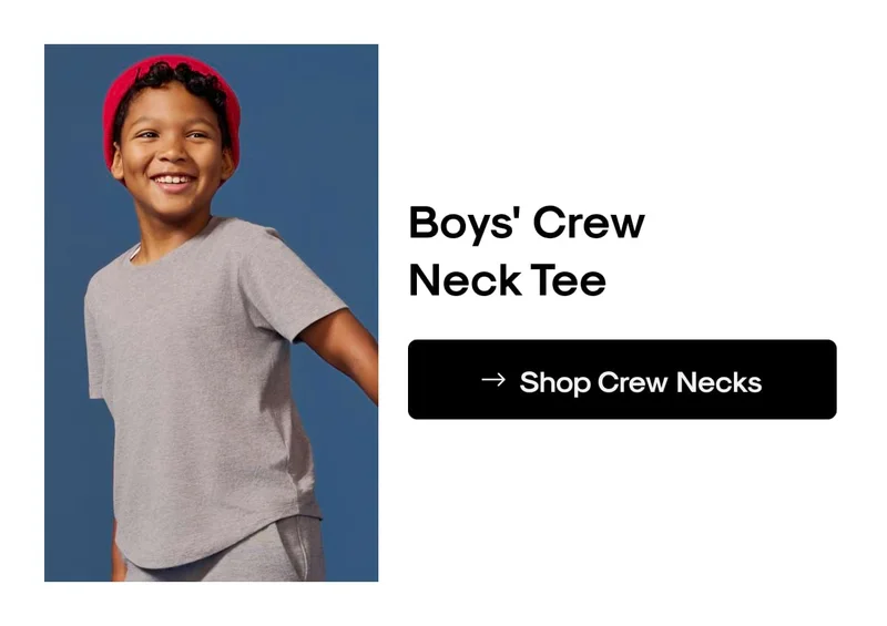 Boys' Crew Neck Tee