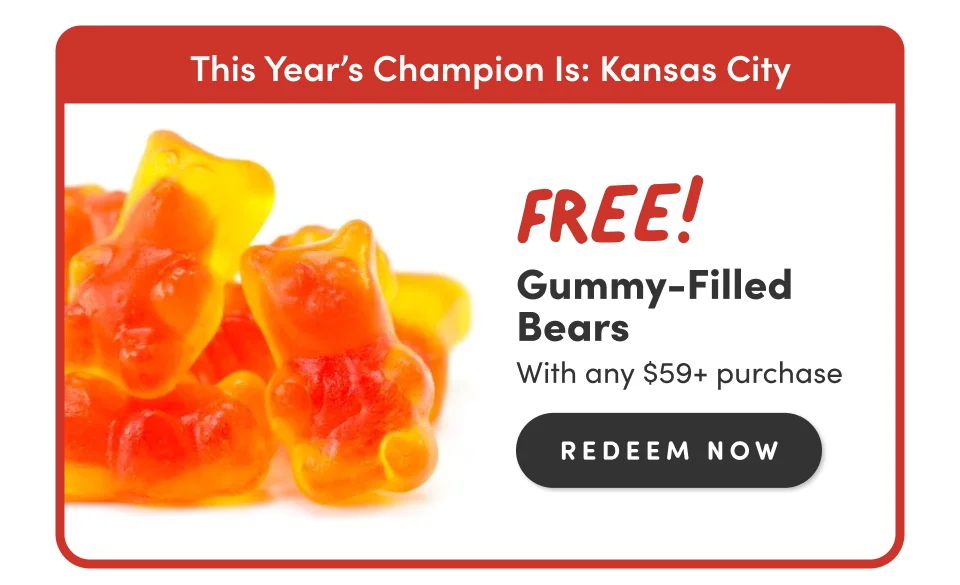 FREE! Gummy-Filled Beats with any $59+ purchase; Redeem Now