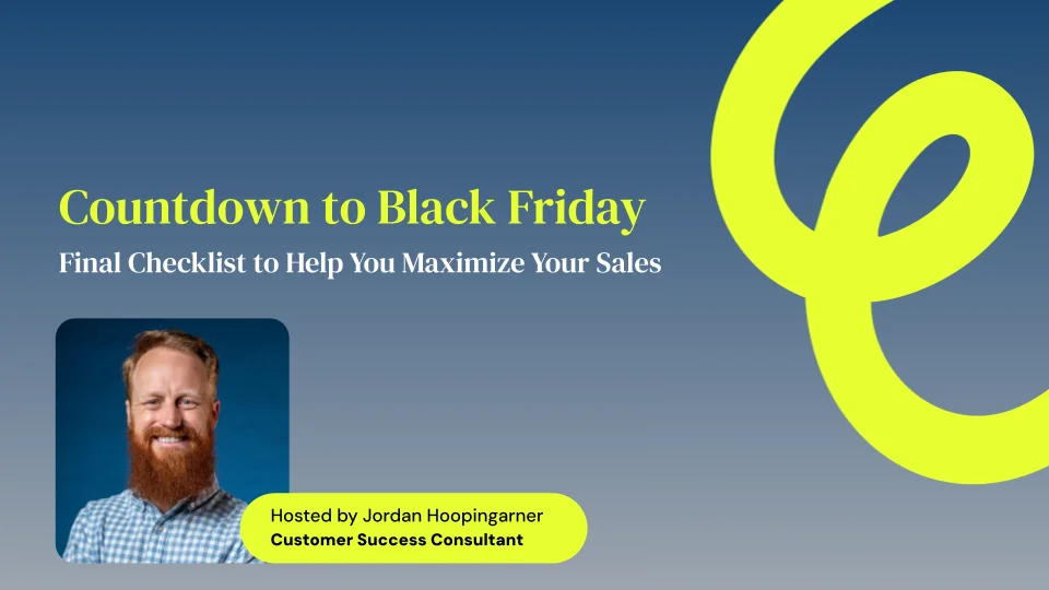 Jordan Black Friday Webinar