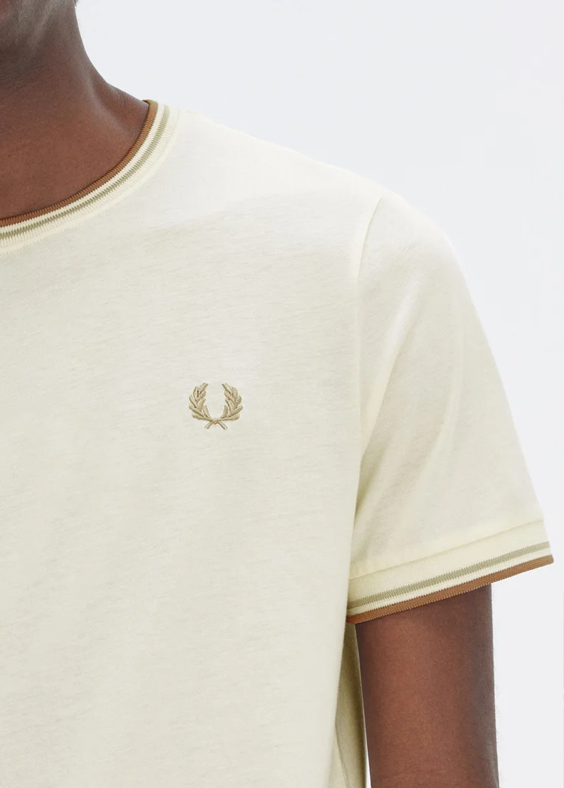 Fred perrycream twin tipped t-shirt