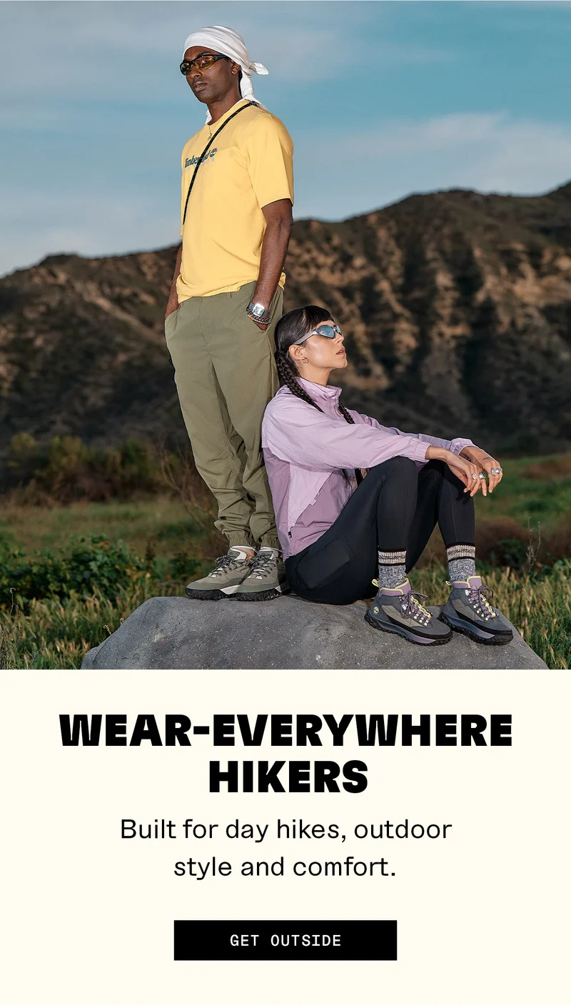 Wear-everywhere hikers. Built for day hikes, outdoor style and comfort. Get outside
