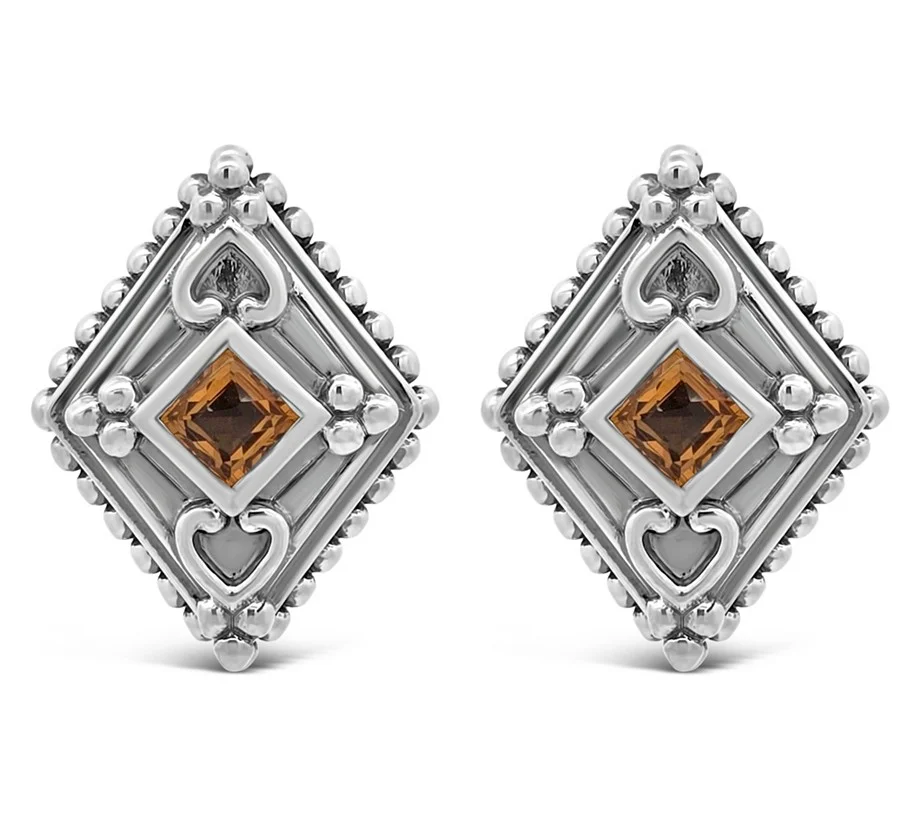 Elyse Ryan Sterling Cecile Gemstone Earrings