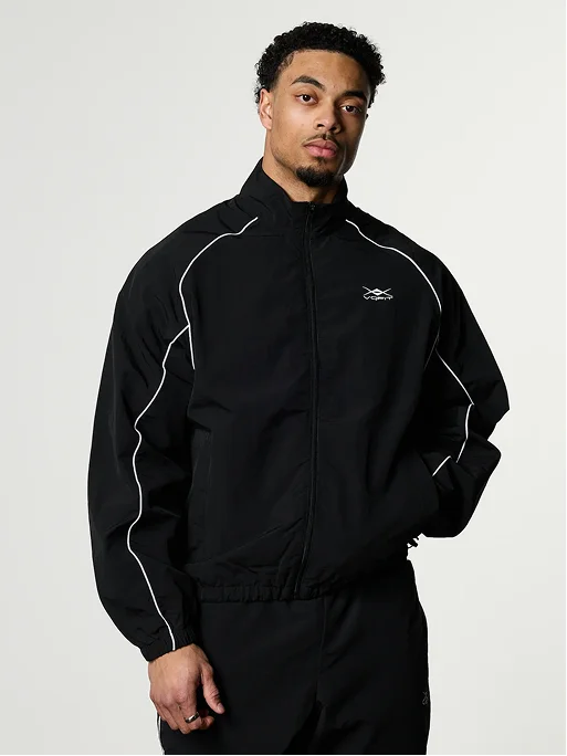 NYLON BLACK TRACK JACKET