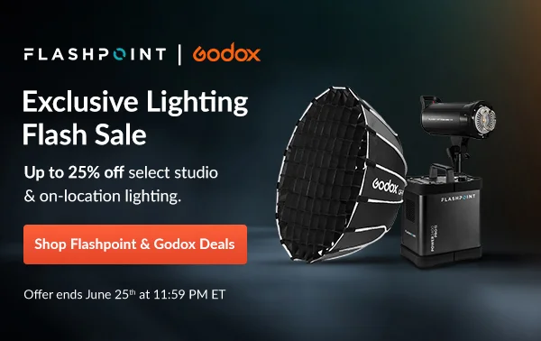 Flashpoint + Godox logo  Exclusive Lighting Flash Sale Flashpoint + Godox | Exclusive Lighting Flash Sale