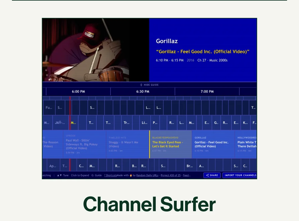 Channel Surfer