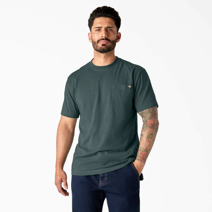 Heavyweight Heathered Short Sleeve Pocket T-Shirt