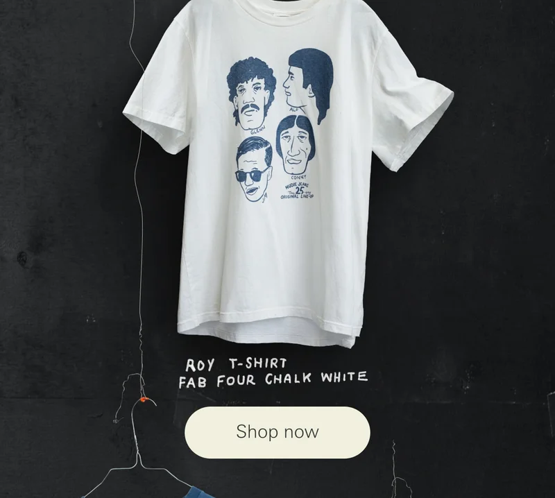 Roy T-Shirt Fab Four Chalk White