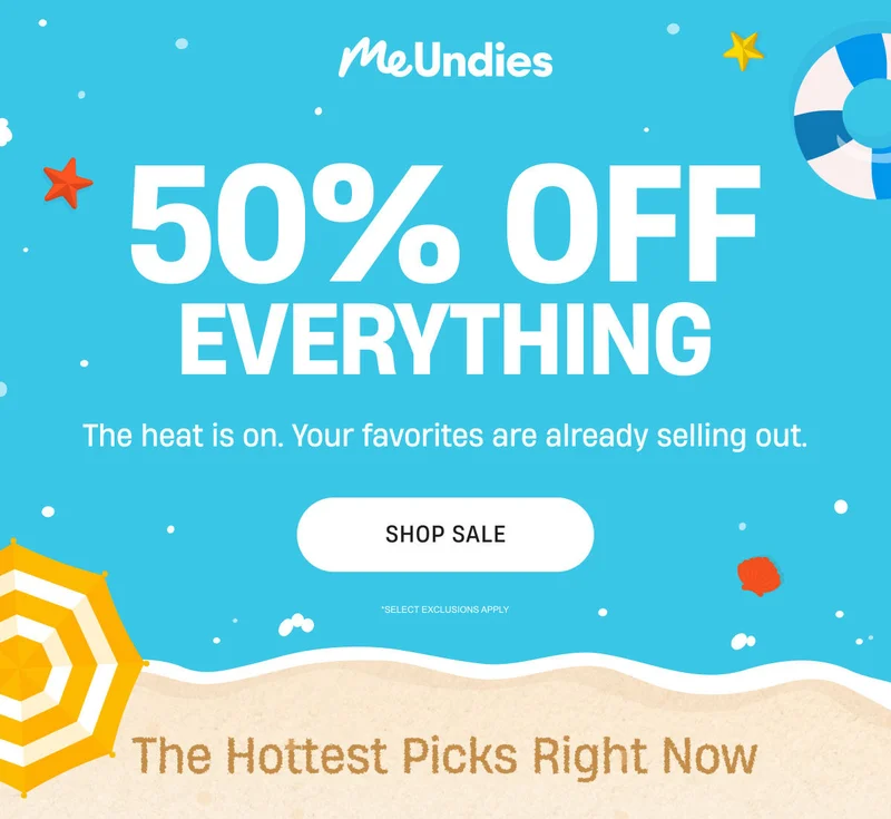 MeUndies | 50% off Everything | ENDS SOON | Shop Sale