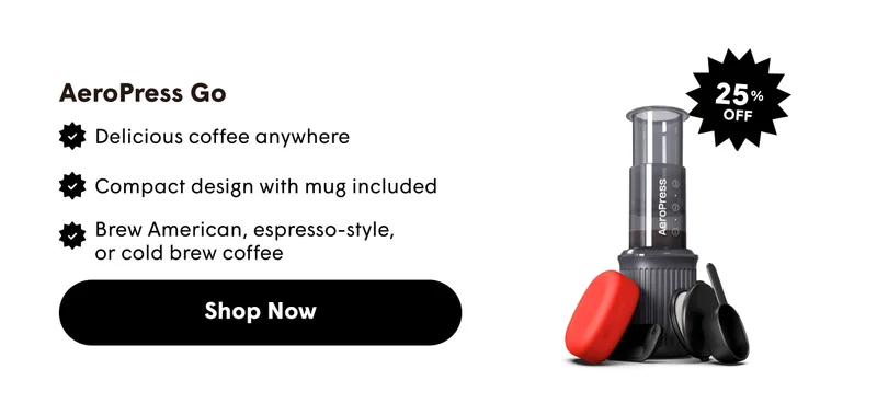 Shop Now | AeroPress Clear And Colors | AeroPress Go Plus | AeroPress Go | AeroPress Original