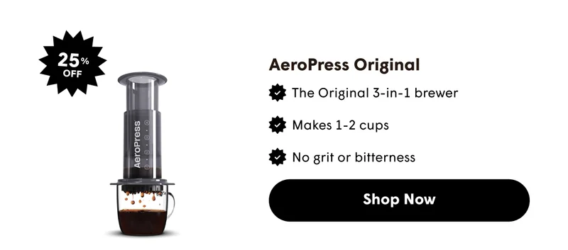 Shop Now | AeroPress Clear And Colors | AeroPress Go Plus | AeroPress Go | AeroPress Original
