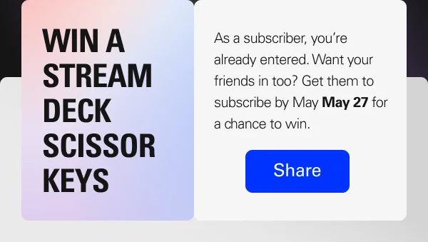 Win a Stream Deck Scissor Keys