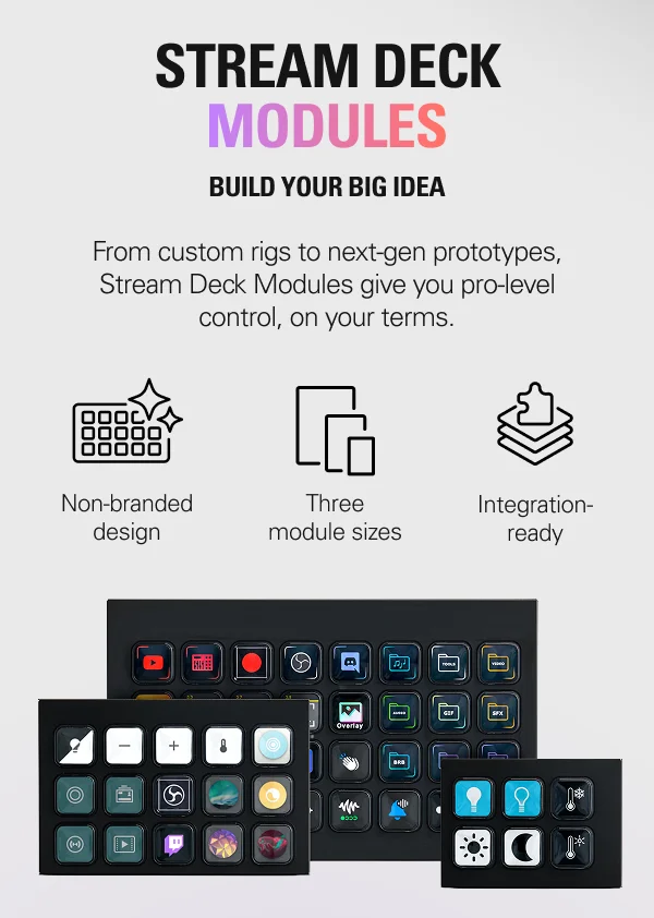 STREAM DECK MODULES - Build your big idea