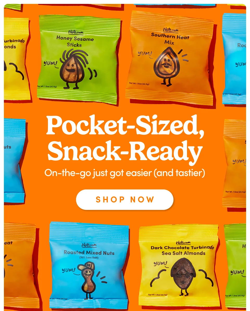 Pocket-Sized, Snack-Ready – On-the-go just got easier (and tastier); Shop now