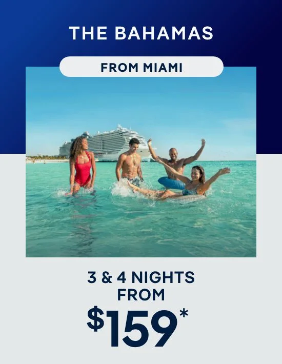 The Bahamas From Miami – 3 & 4 Nights – Click to View Cruises & Book Now The Bahamas From Miami – 3 & 4 Nights – Click to View Cruises & Book Now