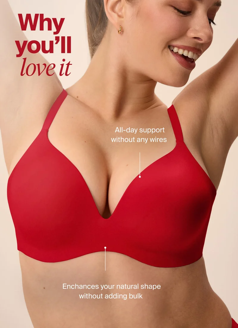 Why you'll love it: All-day support without any wires. Enhances your natural shape without adding bulk.