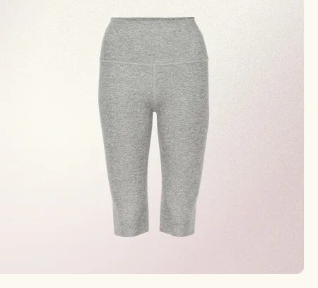 Spacedye Pedal Pusher High Waisted Legging in Silver Mist