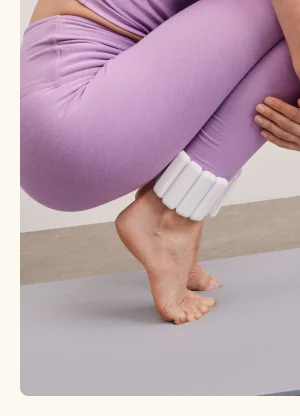 Spacedye At Your Leisure High Waisted Midi Legging in Lilac Petal Heather