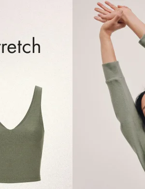 Spacedye Good Day Cropped Tank in Grey Sage