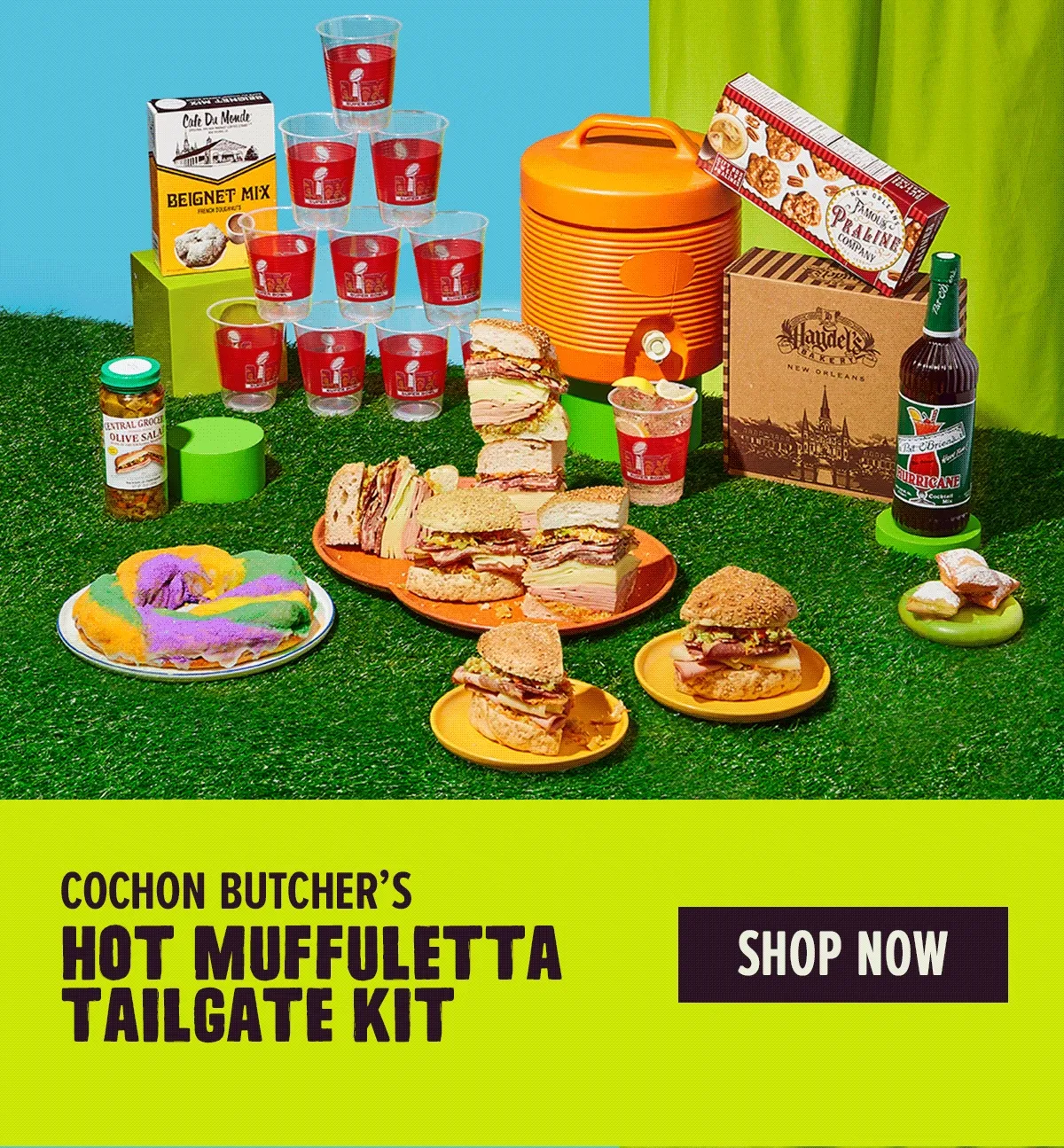 Hot Muffuletta Tailgate Kit Hot Muffuletta Tailgate Kit