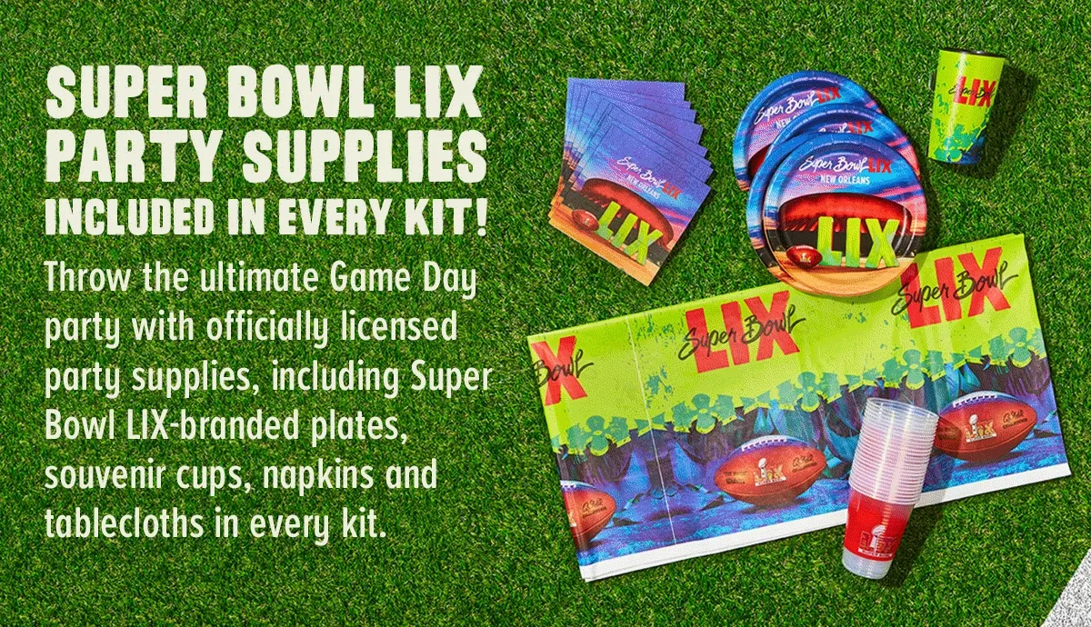 Officially Licensed Super Bowl LIX Tailgate Kits Officially Licensed Super Bowl LIX Tailgate Kits