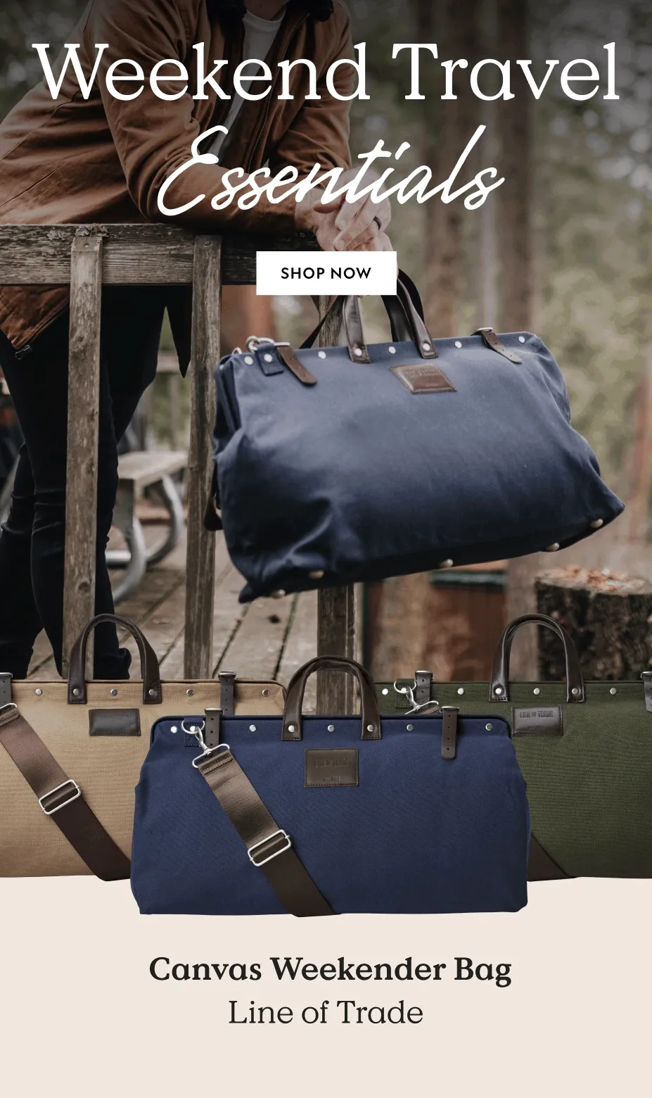 Canvas Weekender Bag