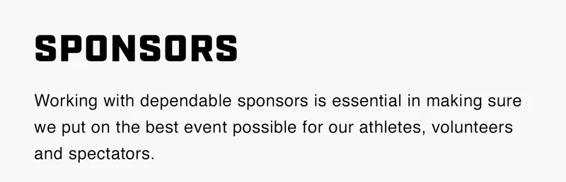 Sponsors