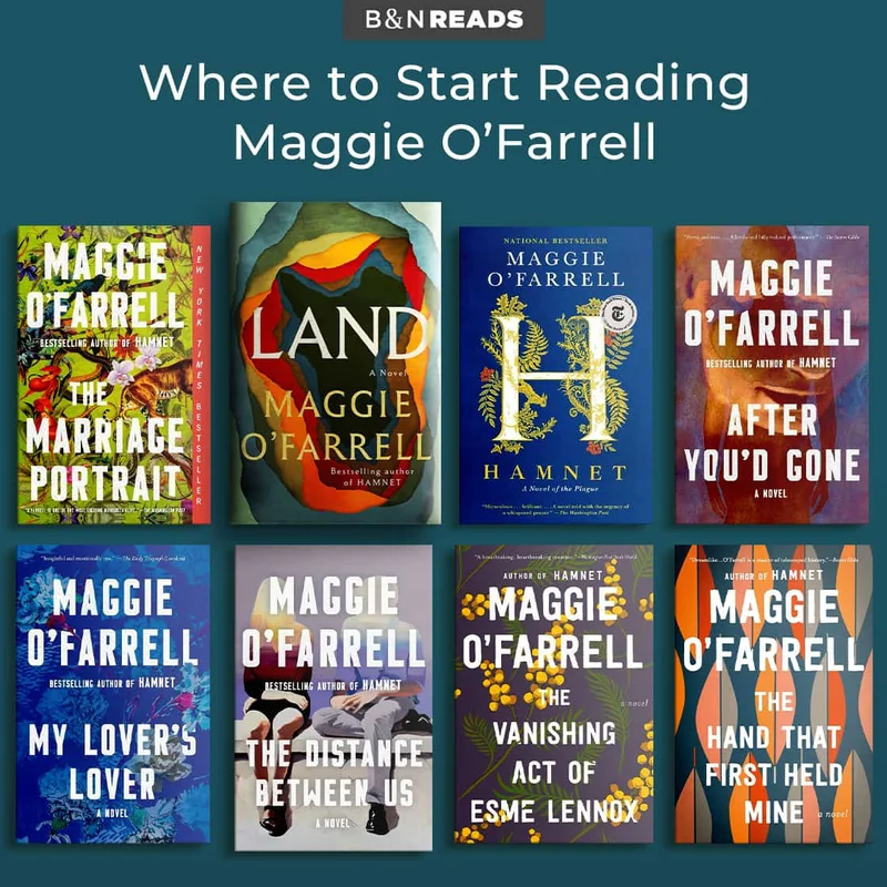 Hamnet, Land: A Novel, Marriage Portrait, After You'd Gone: A Novel, Distance Between Us: A Novel, Vanishing Act of Esme Lennox, My Lover's Lover, Hand That First Held Mine