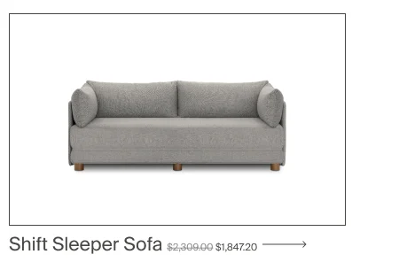 Shift Sleeper Sofa