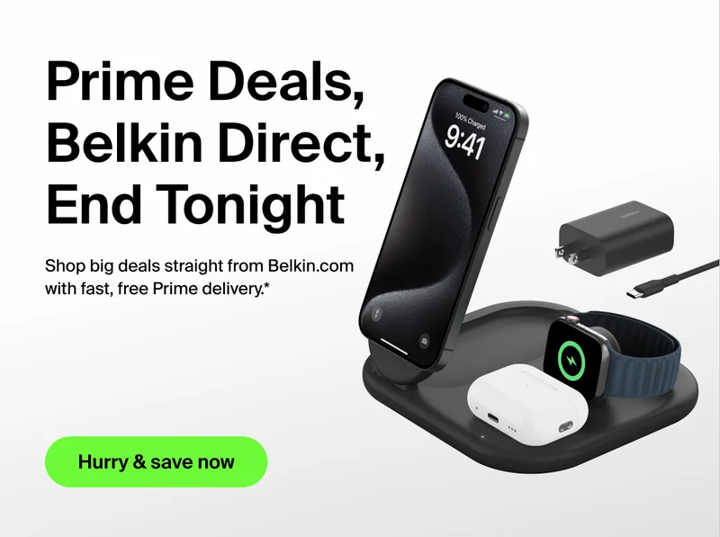 Final day to save on Belkin with fast, free Prime delivery.